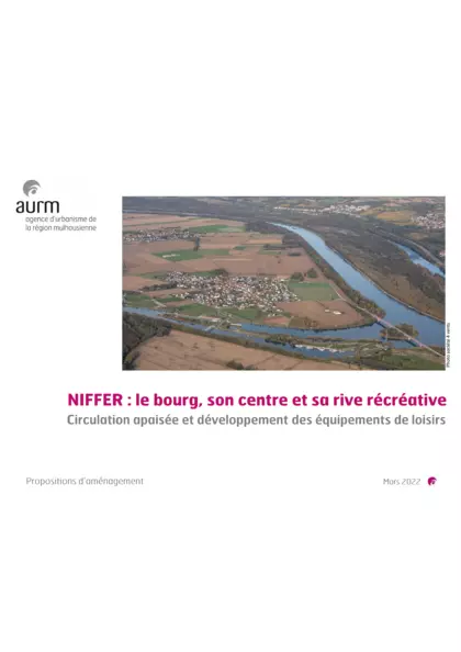 Niffer : le bourg, son centre et sa rive récréative : circulation apaisée et développement des équipements de loisirs