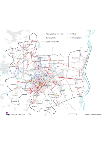 Le réseau cyclable de la région mulhousienne