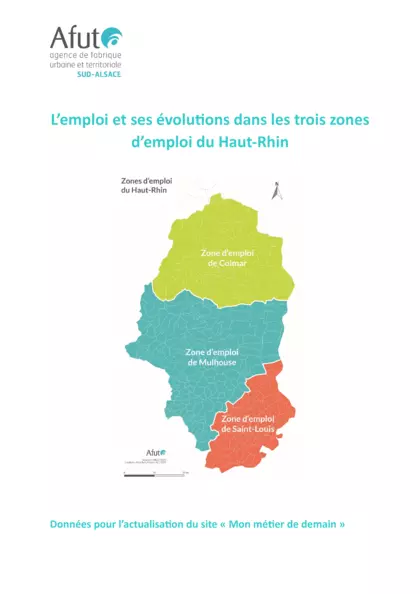 L'emploi et ses évolutions dans les trois zones d'emploi du Haut-Rhin