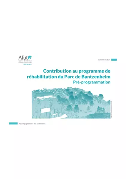 Contribution au programme de réhabilitation du Parc de Bantzenheim : pré-programmation