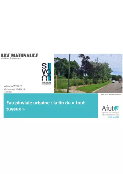 Matinale : Eau pluviale urbaine : la fin du "tout tuyaux" (diaporama)